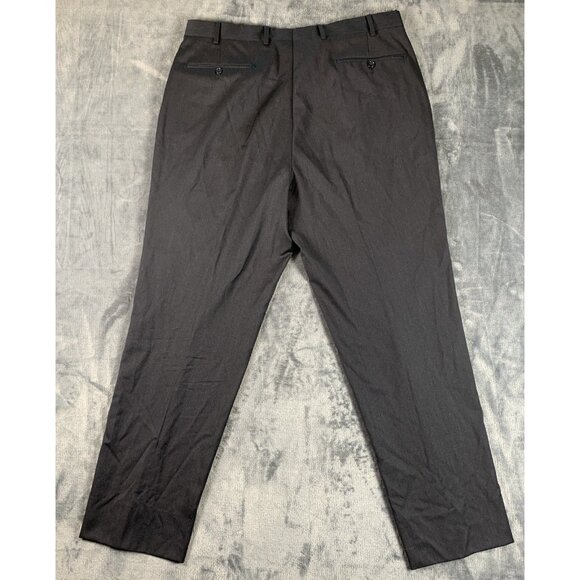 Kirkland Signature 100% Wool Dress Pants - Men's 38x32 Black Made In Italy - Picture 1 of 6